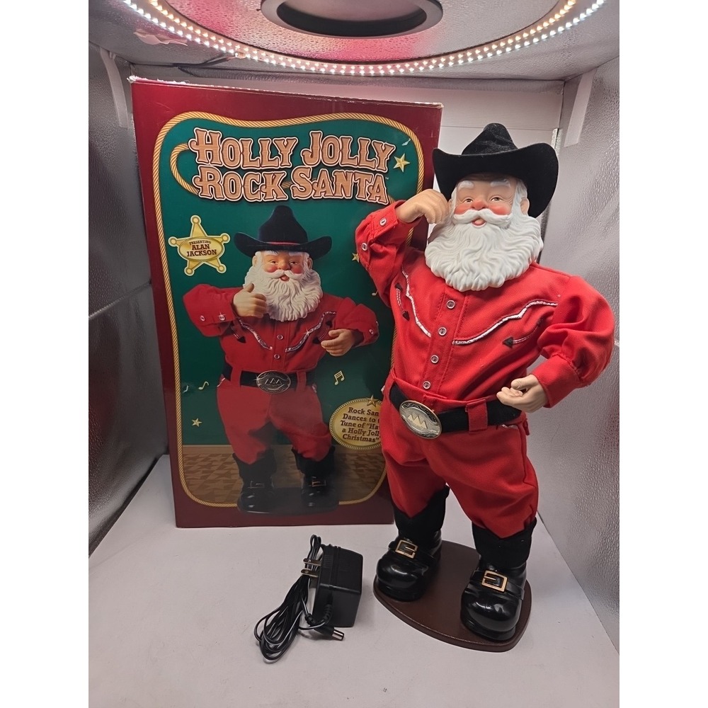 Holly Jolly Rock Santa Singing Hip-Swingin' Santa 1999 Alan Jackson SEE NOTES